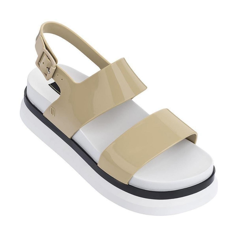 Melissa Cosmic Next Gen Sandals in beige size 10